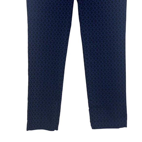Mario Serrani Italy Pants Womens Size 2 Blue Black New Stretch Tummy Control - Picture 4 of 10